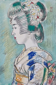 Portrayal of a Beautiful Lady - 美人画