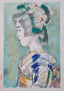 Portrayal of a Beautiful Lady - 美人画